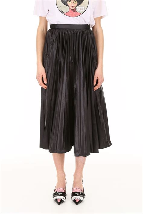 pleated skirt prada|prada nylon pleated top.